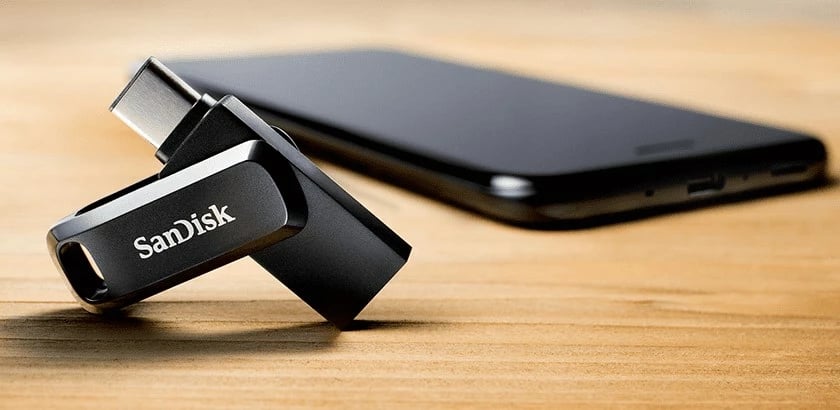 USB SanDisk Ultra Dual Drive Go, Type-A/USB Type-C 3.2, 32GB, e zezë