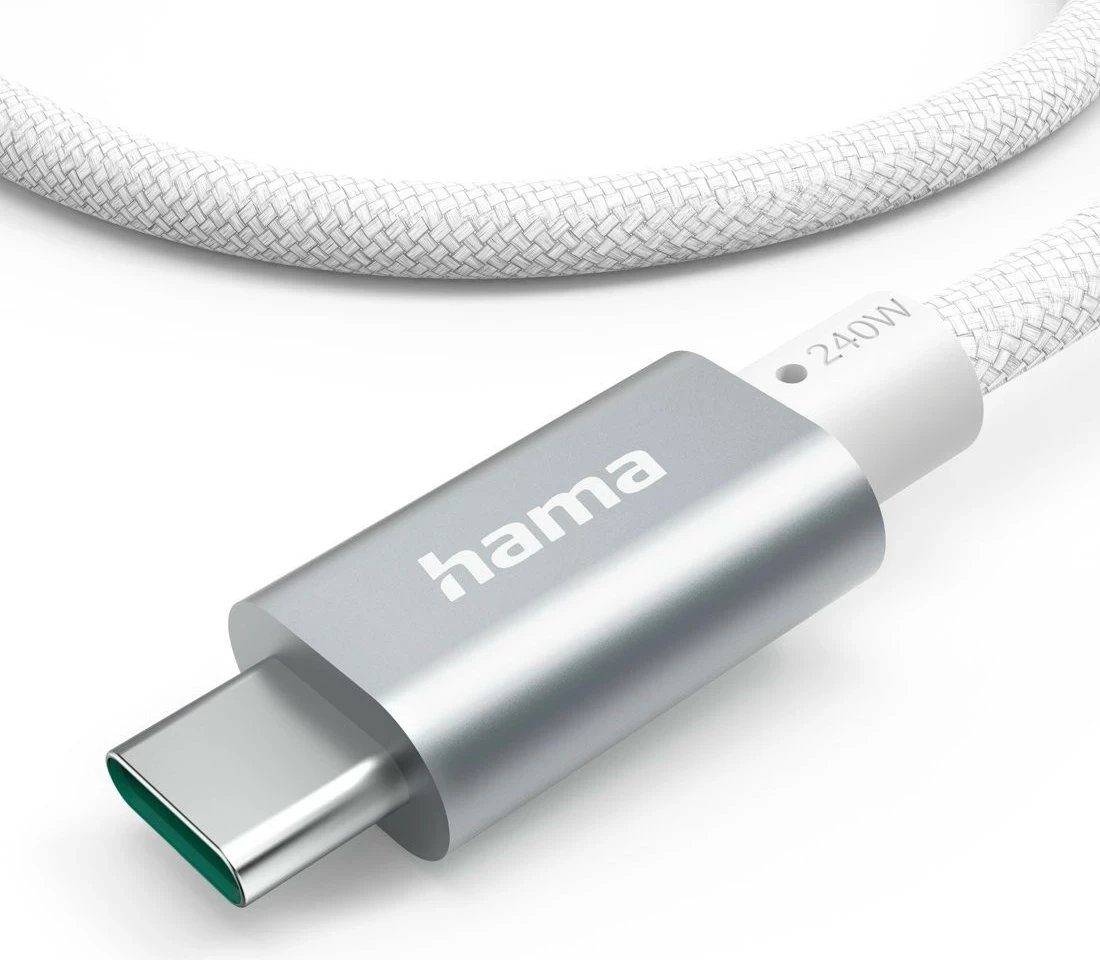 Kabëll USB-C në USB-C Hama 240W 1.5m bardhë