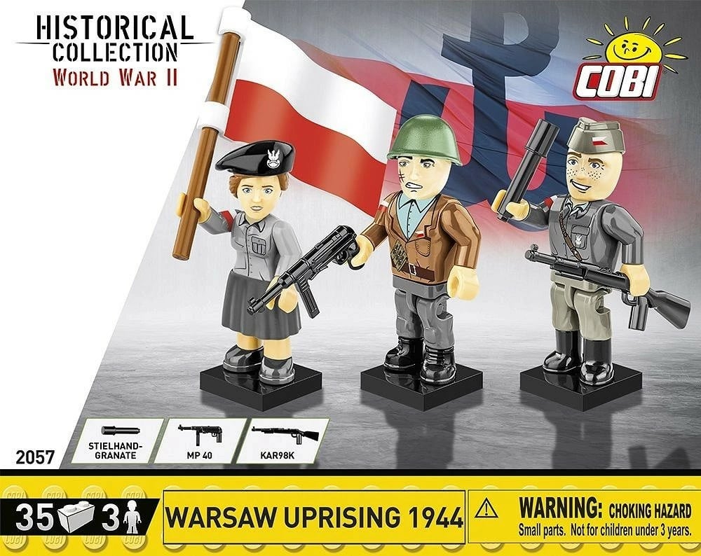Set figurash Cobi Klocki Historical Collection, 2057, 3 figura, 35 pjesë, plastikë
