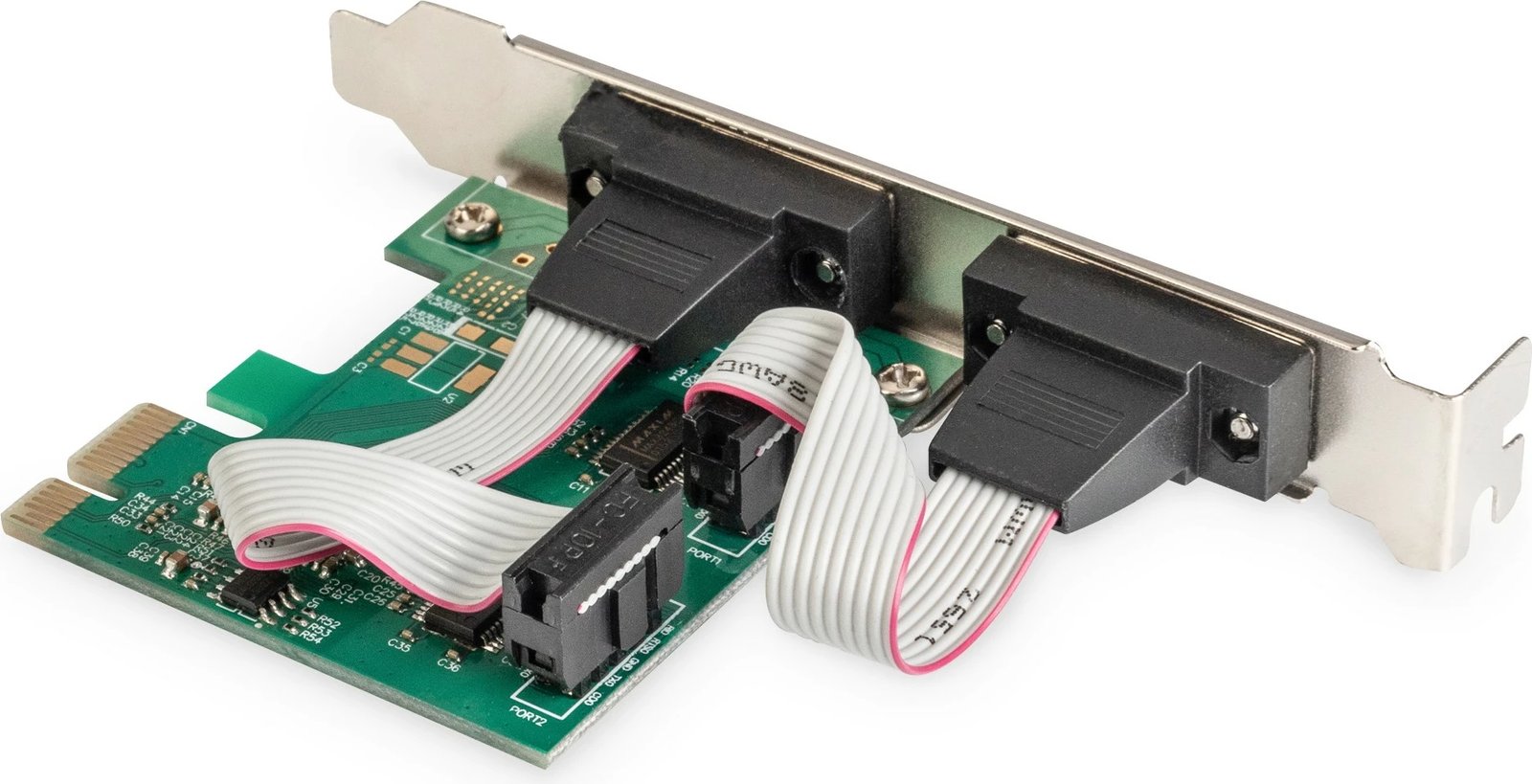 Kartë ndërfaqe PCI Express Digitus 2-portë, seriale RS232