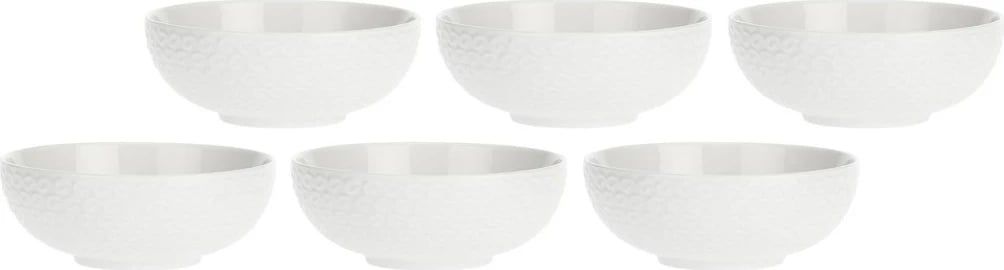 Set tasash frutash LA PORCELLANA BIANCA Momenti, 12 cm, të bardhë, 6 copë