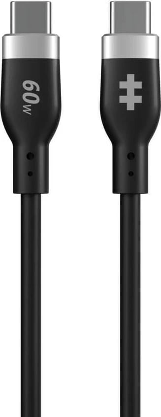 Kabllo USB-C Targus 1.5m, silikon, 60W, e zezë