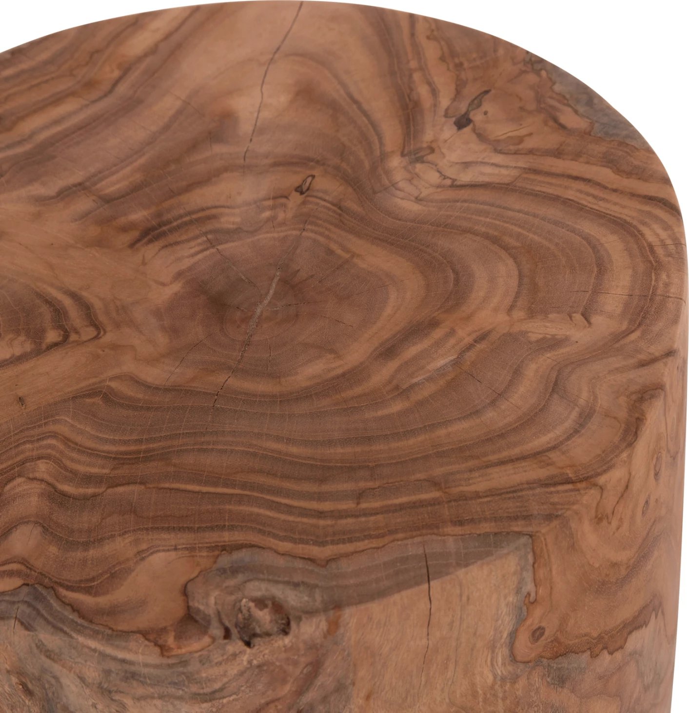 Tavolinë ndihmëse/ulëse TRONCO, dru tik, ngjyrë natyrale, FH9374.21, 30x45cm