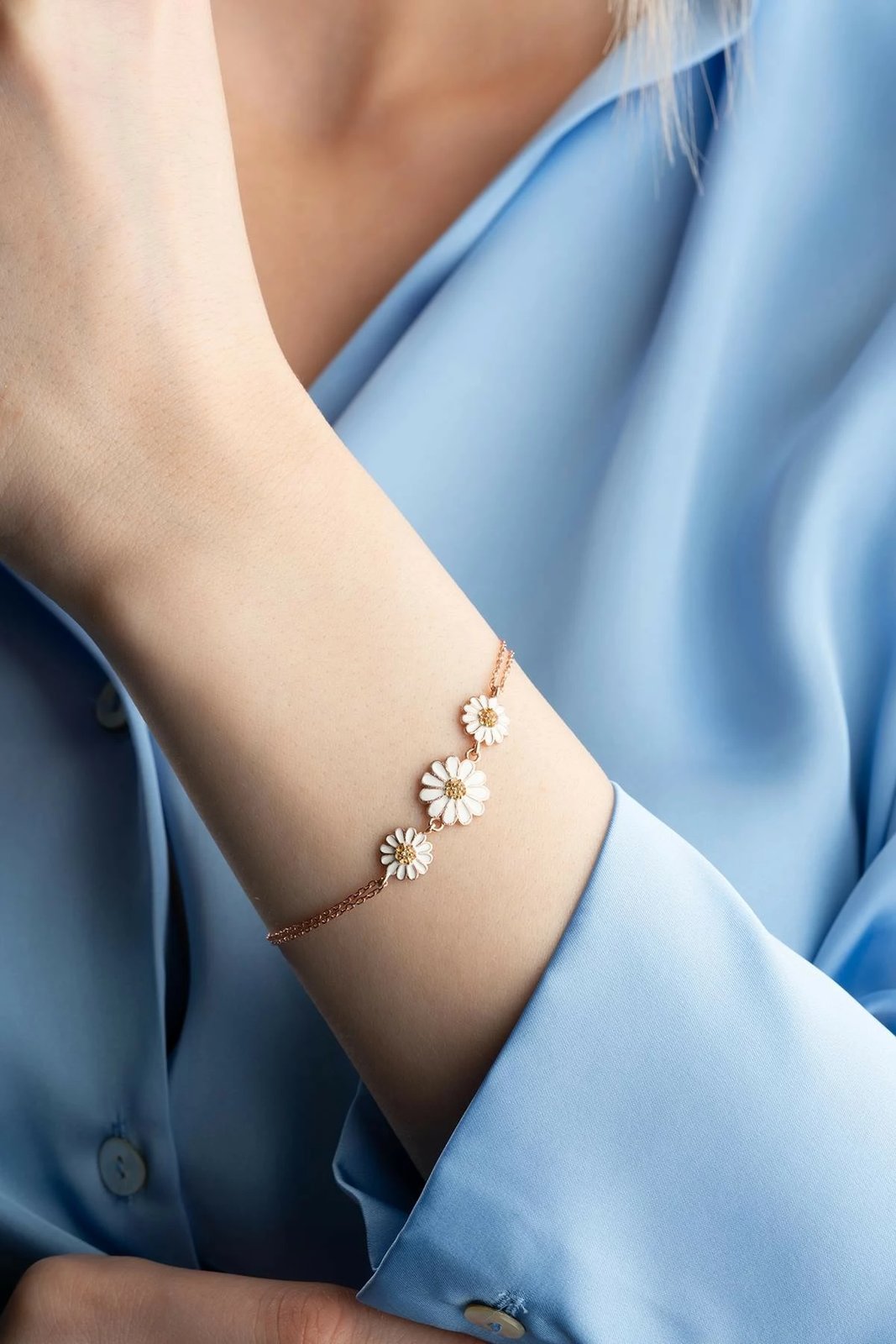 Byzylyk argjendi Jumeon, ngjyrë rozë e bardhë, NRZ999525