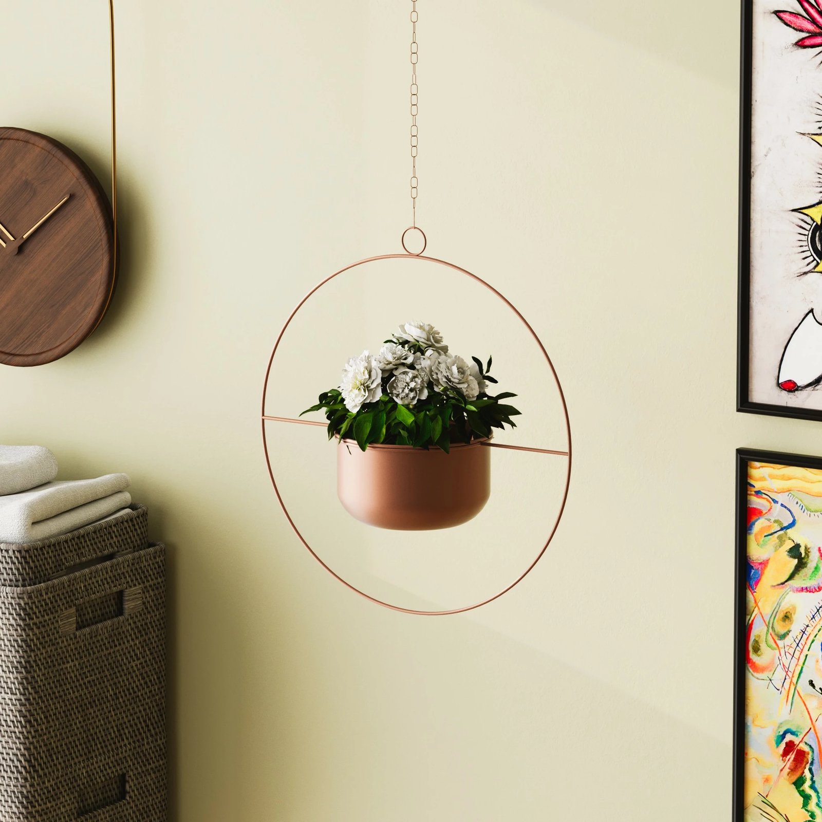 Vazo dekorative varëse, ngjyrë bakri, Aberto Design, Payanda