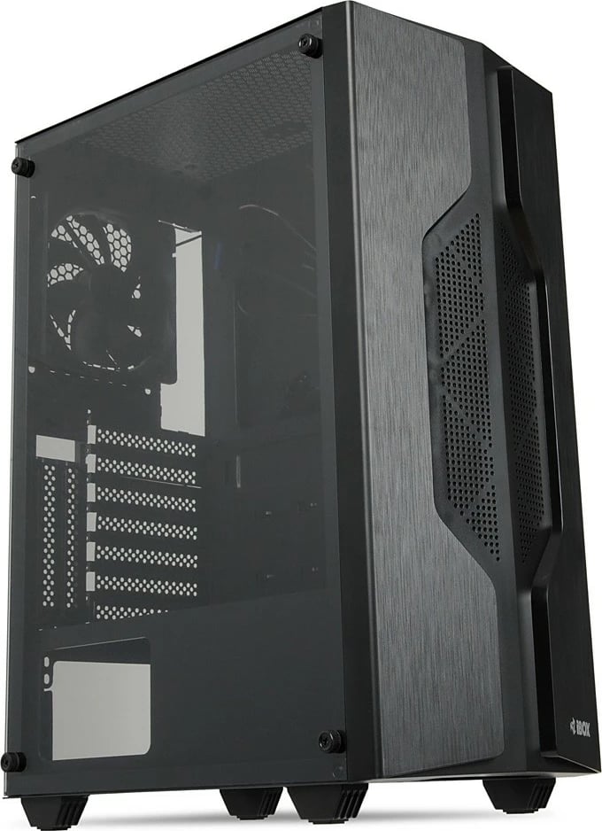Kasë iBOX Cetus OCT 908, Midi Tower, ATX/Mini-ATX, xham i temperuar, LED, e zezë