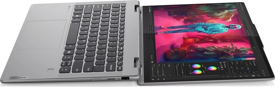 Laptop Lenovo 7 2-in-1, AMD Ryzen 5 8640HS, 14" Touch, 16 GB RAM, 1 TB SSD, Arctic Grey me çantë shpine