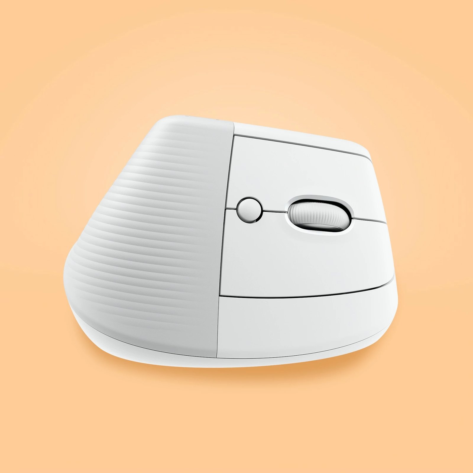 Maus Logitech Lift Vertikal Ergonomik wireless, off-white
