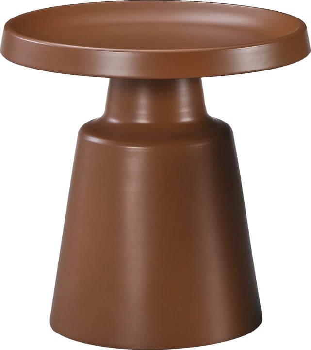 Tavolinë ndihmëse Ginoze, metal, ngjyrë kafe, 50x50.5cm