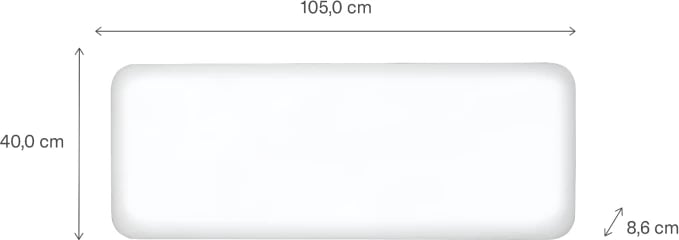 Radiator panel konvektor smart WiFi MILL Invisible PA1300WIFI4 1300W, çelik, i bardhë