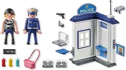 Set lodrash Playmobil Action Heroes 71733, dhomë hetimi policie, 38 pjesë