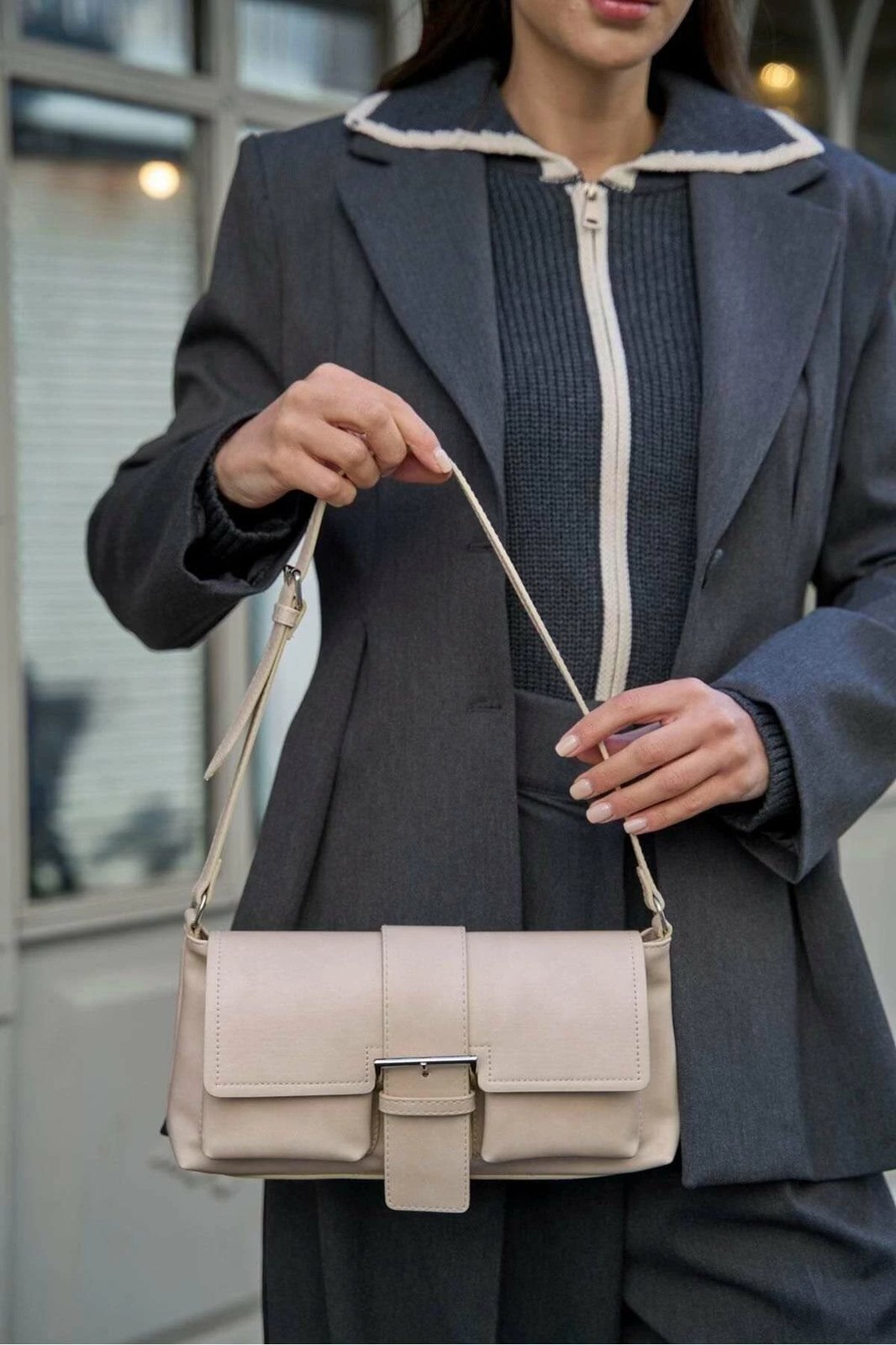 Çantë dore Zoozie Bags, MK1020225SV10-003, bezhë