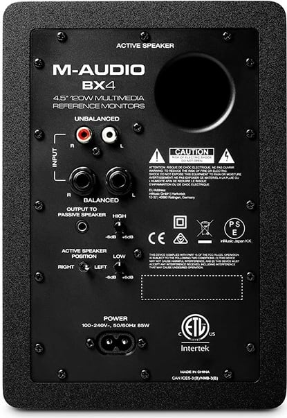 Monitorë studio M-AUDIO BX4, 50 W, të zi, set