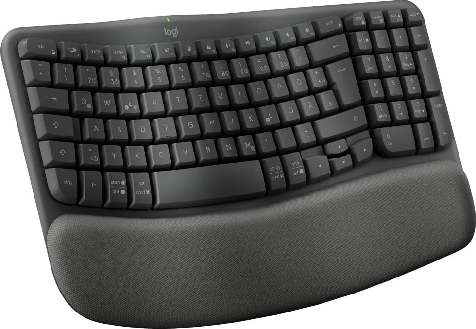 Tastierë Logitech Wave Keys për Biznes, Wireless, RF Wireless + Bluetooth, Membranë, QWERTZ, Grafit Tastierë Logitech Wave Keys për Biznes, Wireless, RF Wireless + Bluetooth, Membranë, QWERTZ, Grafit