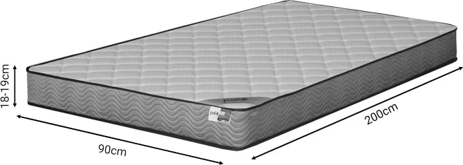 Dyshek Frezio me susta xhepi, paketim rrotullues, dy anësor, 18-19cm, 90x200cm