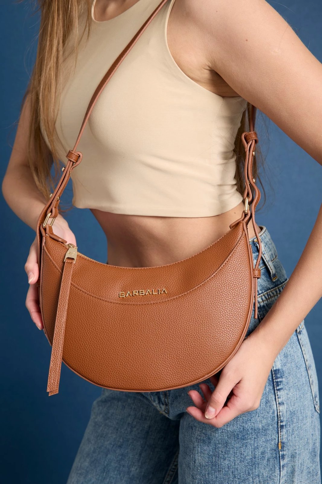 Çantë krahu Zoozie, Santorini, ngjyrë kafe e hapur