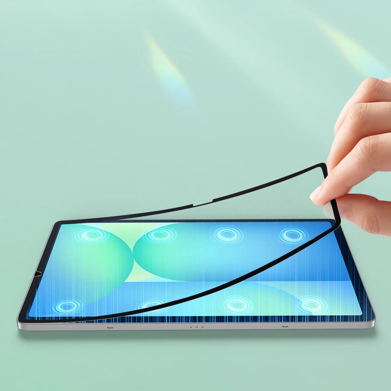 Mbrojtës ekrani paperlike Dux Ducis Naad për Samsung Galaxy Tab S10 FE Plus, mat, me kornizë të zezë