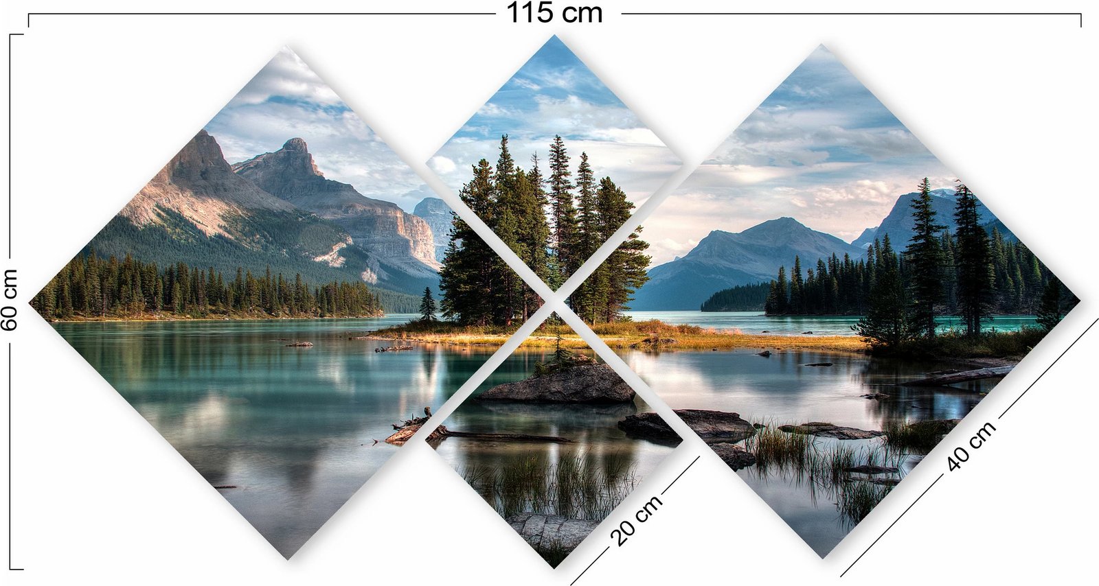 Pikturë dekorative MDF (4 copë), Wallity, 4MDF1286770756