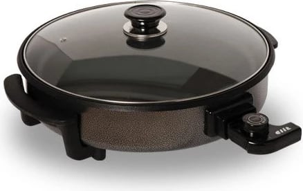 Furrë pice elektrike, Elit, P-40.9, 1500W, diametër 40 cm, enë 9 cm, sipërfaqe jo-ngjitëse, kapak xhami