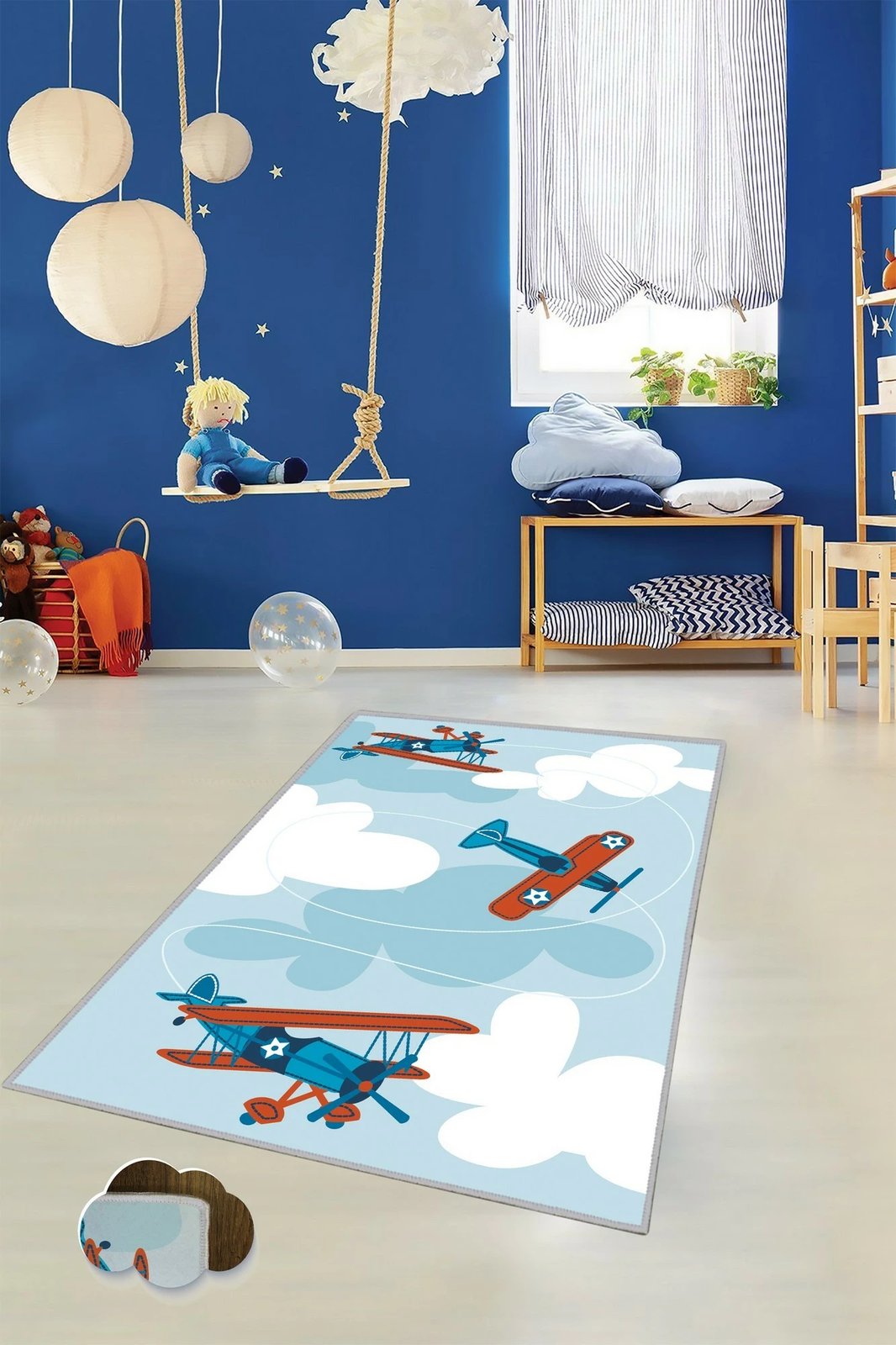 Qilim për fëmijë, shumëngjyrësh, Conceptum Hypnose, 80x120cm, KHMFESTO0024KEÇE