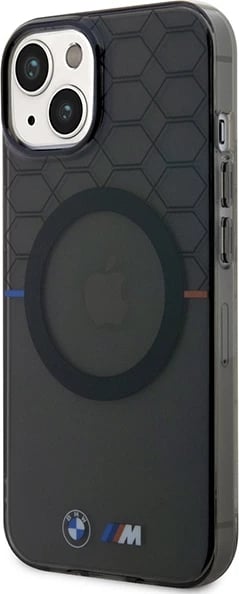 Mbështjellës BMW Pattern MagSafe për iPhone 14 Plus, Gri