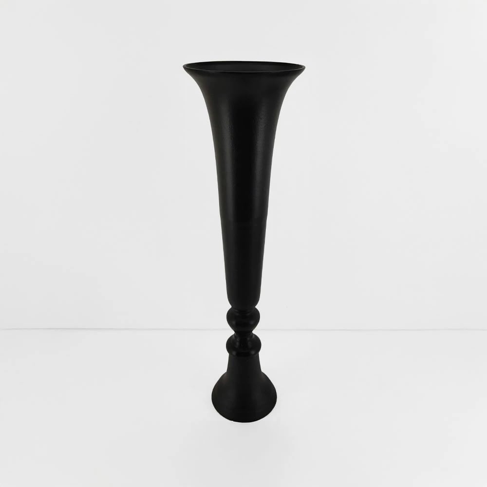 Vazo FLORES, alumin, e zezë, 20x20x71cm