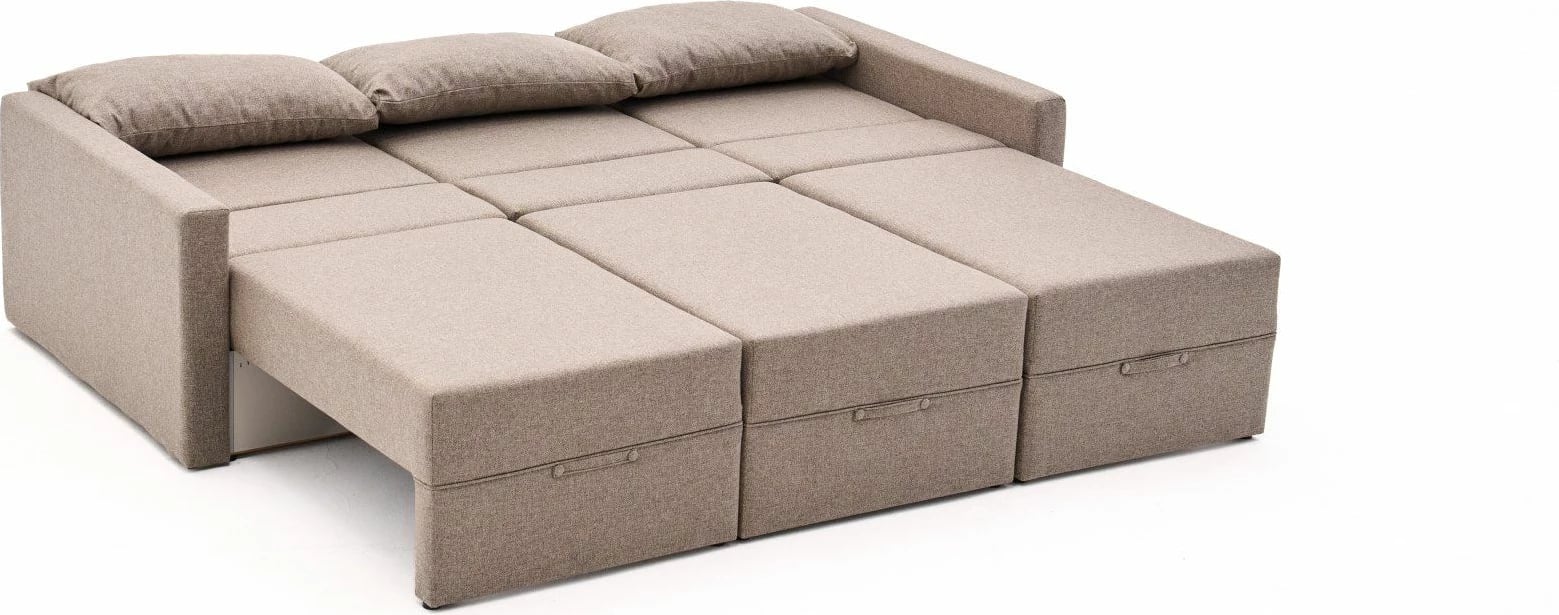 Divan-krevat treshe, Atelier del Sofa, Saros, ngjyrë kafe