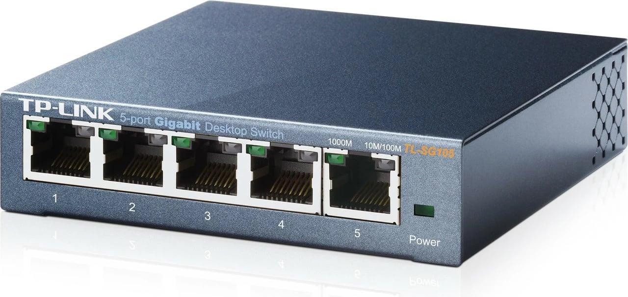 Switch TP-LINK TL-SG105, 5 porta Gigabit, Kasë metalike