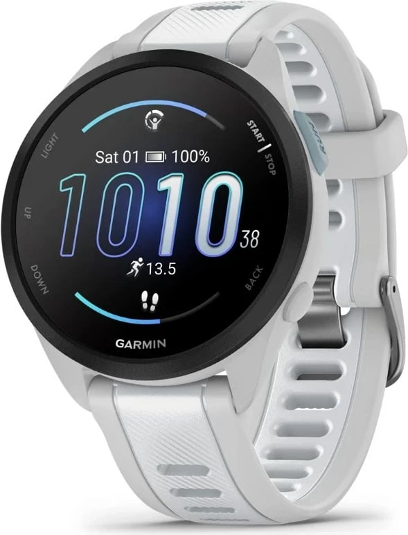 Smartwatch Garmin Forerunner 165, 1.2" AMOLED, GPS, Silver