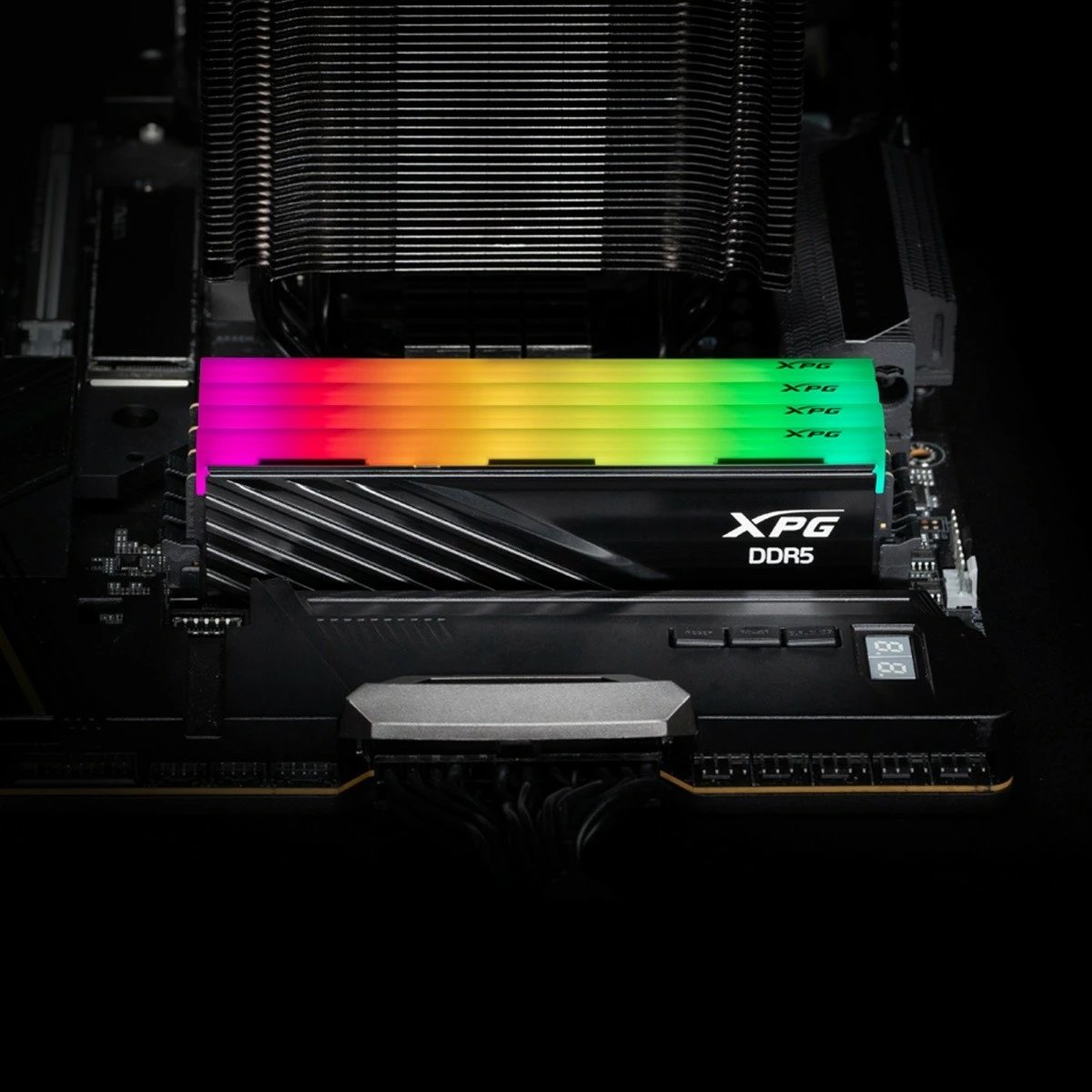 RAM Memorje Adata XPG Lancer RGB DDR5, 64GB (2x32GB), 6400MHz, CL32, e zezë