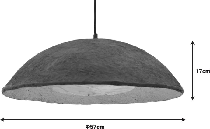 Dritë tavani Markiz Inart ngjyrë zezë-ari, D57x118cm