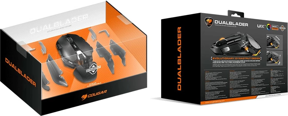 Maus gaming Cougar Dualblader, 16000 DPI, 12 butona, i zi Maus gaming Cougar Dualblader, 16000 DPI, 12 butona, i zi