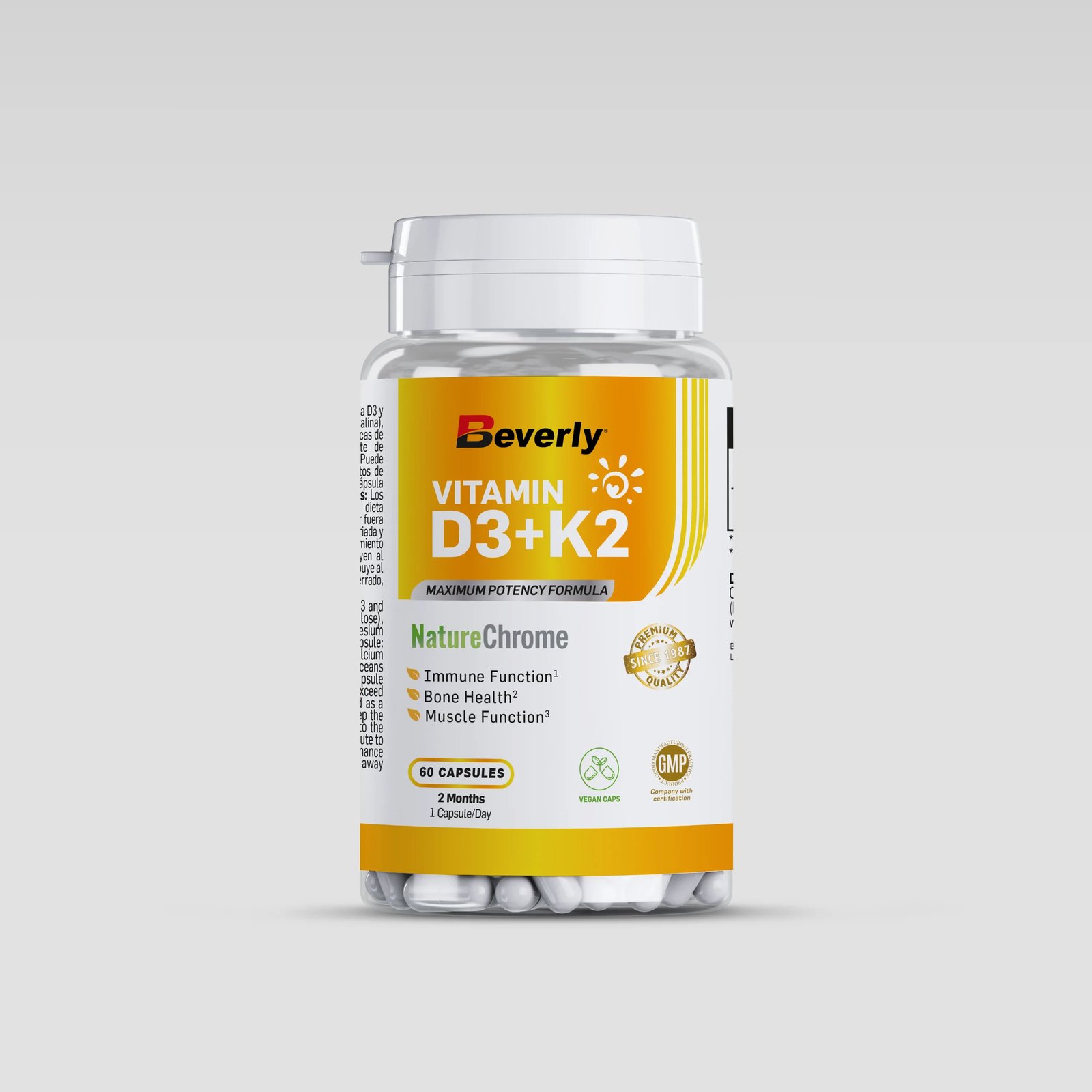 VITAMIN D3 4000iu +K2 100mcg, 60 caps 