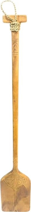 Dekor për mur, lopatë druri mahogani, ngjyrë natyrale, Paddly Inart, 20x3x120cm