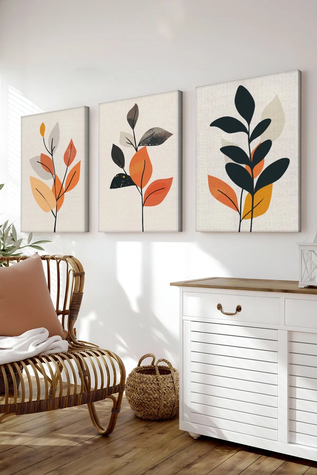 Pikturë dekorative në kanavacë (3 copë), Wallity, 3Cnvs21, 40x60cm