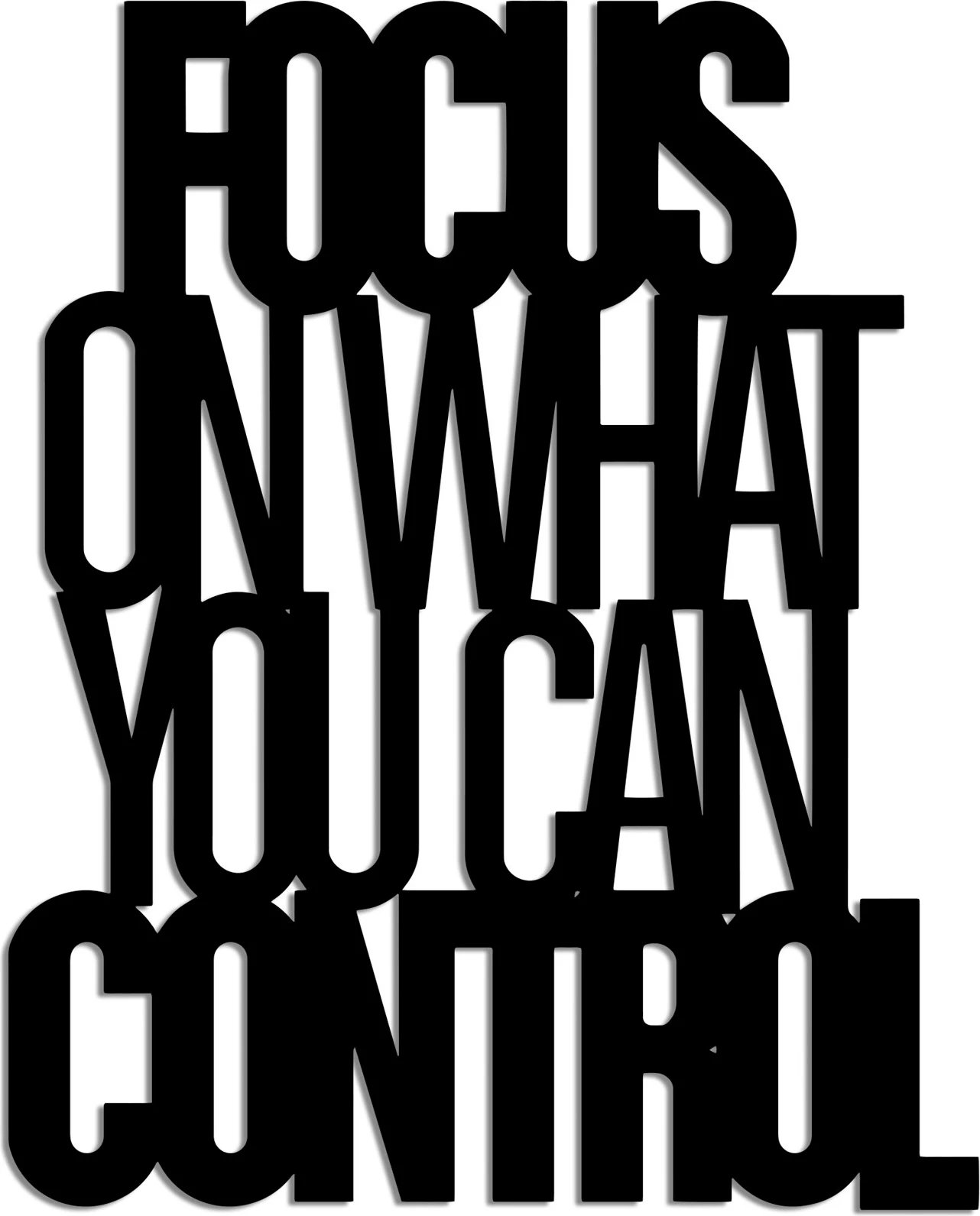 Aksesor dekorativ metalik për mur, Wallity, Focus Control