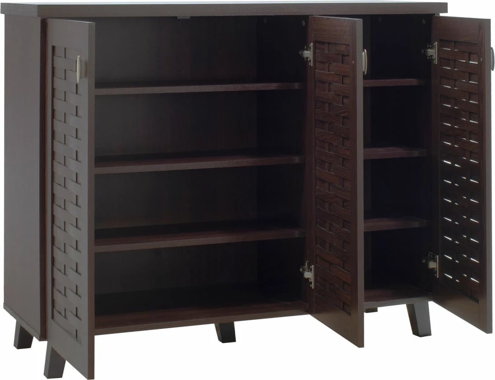 Dollap këpucësh MANTAM 16 palë, ngjyrë arre, 115.5x40x92cm