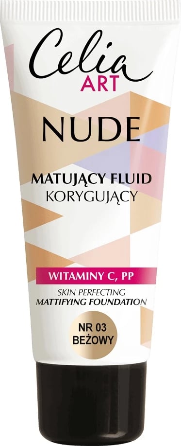 Fondatinë për femra Celia Art Nude Mattifying Corrective Fluid 03 Beige 30ml