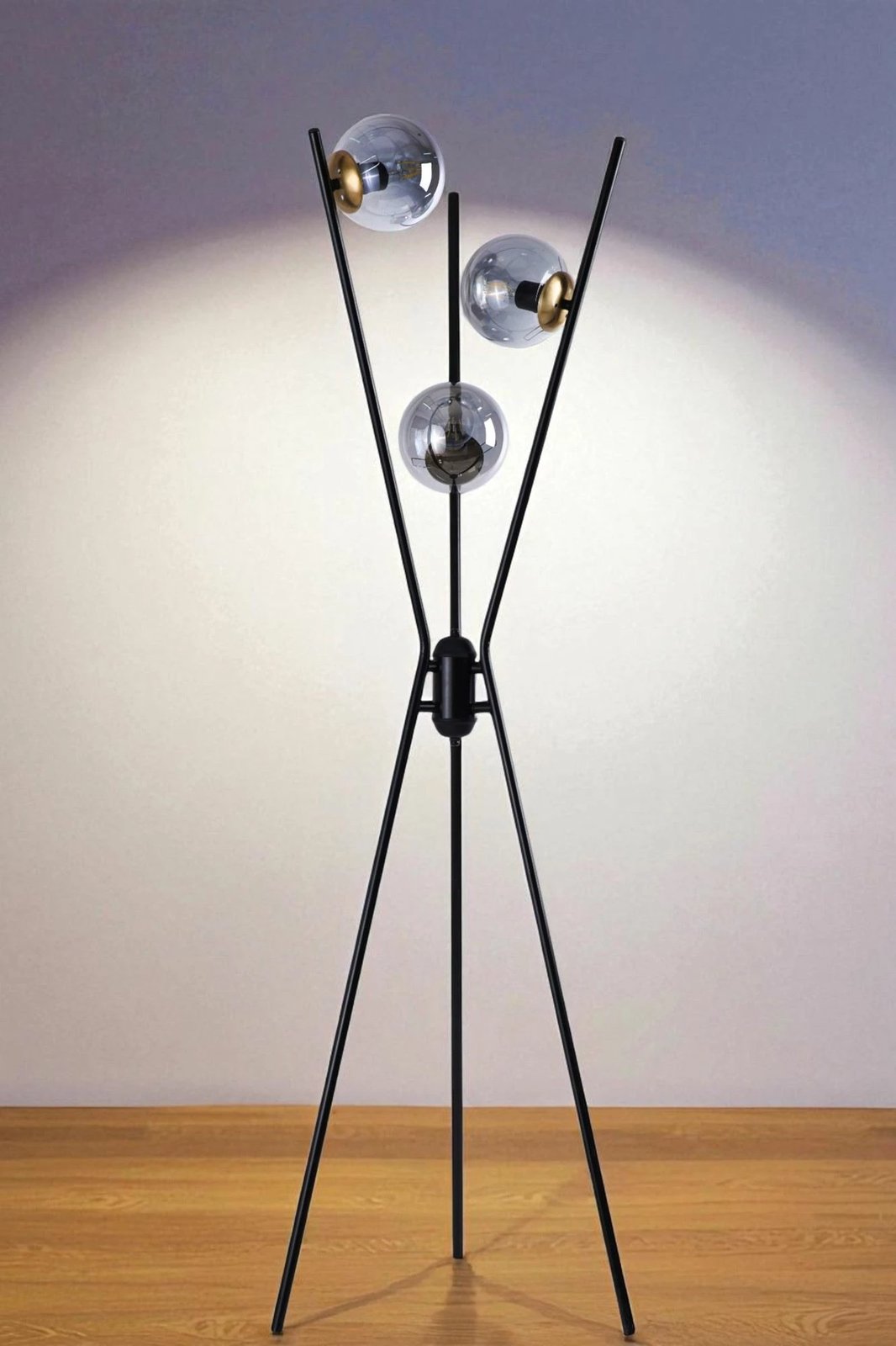 Llambë dyshemeje Opviq, 8942-3, e zezë, ari, gri