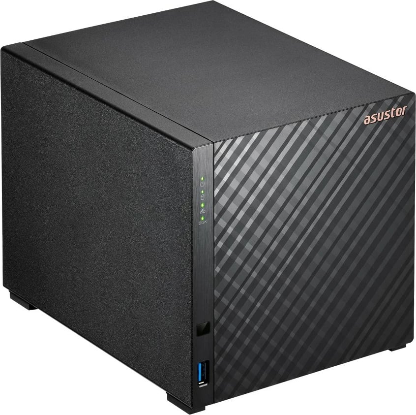 NAS Asustor AS1104T, ARM, 1 GB, DDR4, e zezë