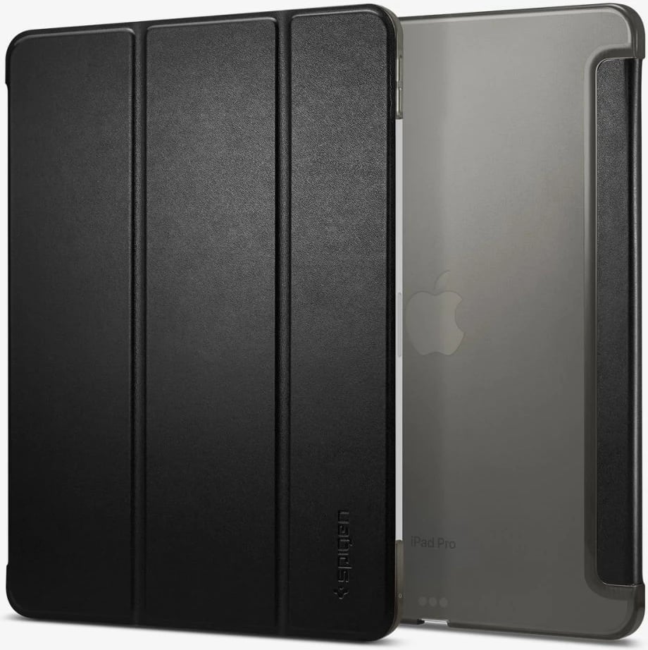 Mbështjellës tablet, Spigen Smart Fold për iPad Pro 13" (2024) A2925/A2926/A3007, kapak tri-fish me sleep/wake, i zi