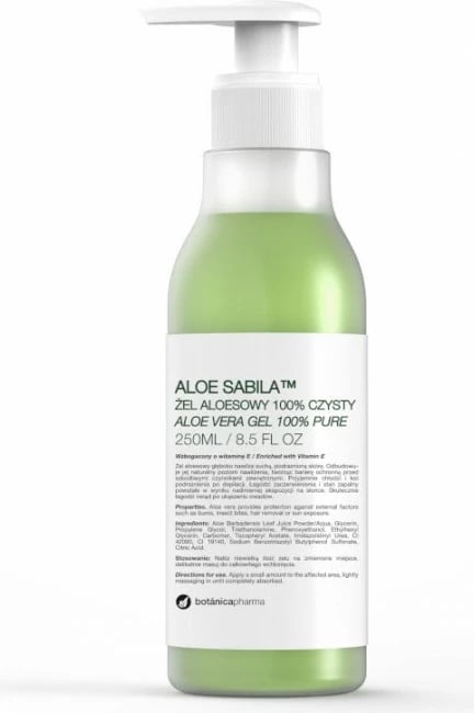 Xhel trupi Botanicapharma Aloe Sabila 100% Pure Aloe Gel për femra 250ml