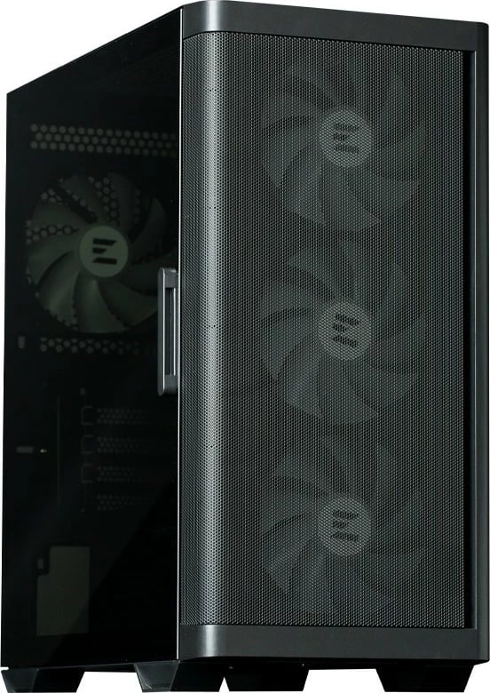 Kasë Zalman M4 Black Mini Tower, 4 ARGB fans, xham i temperuar, e zezë