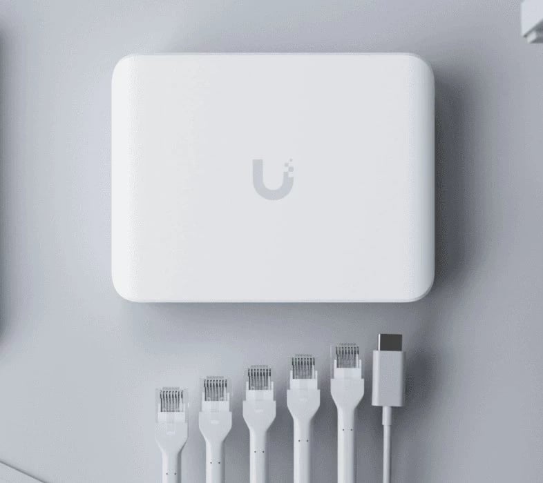 Switch Ubiquiti UniFi Flex Mini 2.5G, i menaxhuar, Desktop, Bardhë