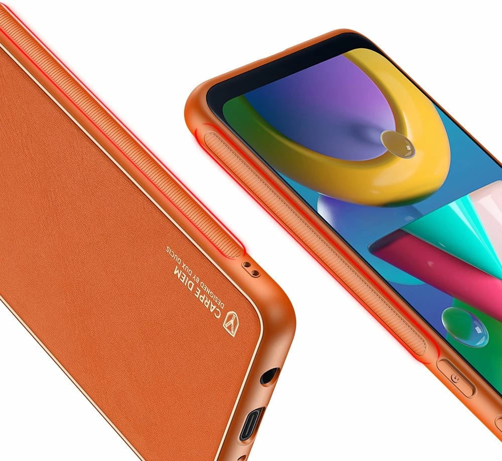 Mbështjellës Dux Ducis Yolo për Samsung Galaxy M30s, portokalli