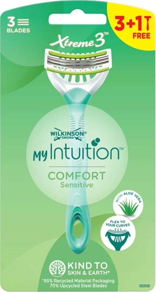 Rroje për femra Wilkinson My Intuition Xtreme3 Comfort Sensitive, 4 copë