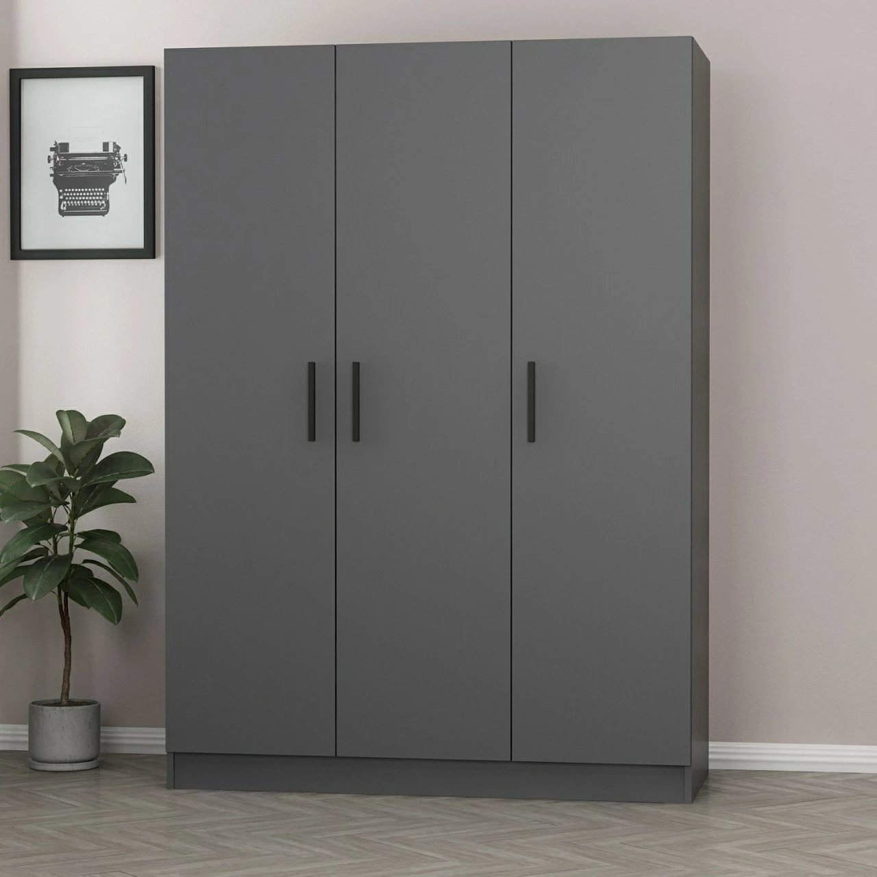 Dollap Skye Decor, ngjyrë antracit, 2265