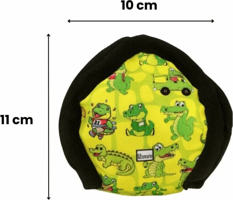 Lodër për qen Havhav 1028, Paws & Whiskers, ngjyrë e gjelbër, e verdhë, e zezë