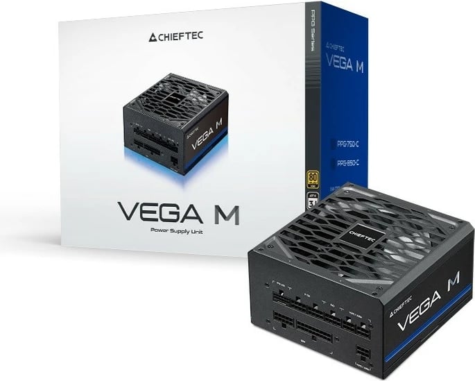 Kasë furnizimi Chieftec PPG-750-C VEGA M, 750W, 80 PLUS Gold, Modular, E zezë