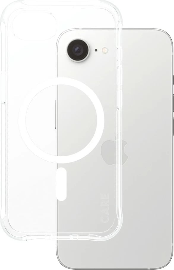 Mbështjellës PanzerGlass CARE Case Samba MagSafe për iPhone 16e, transparent
